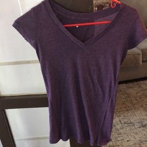 Purple v neck